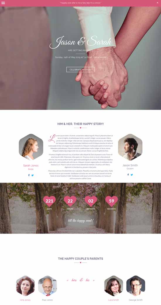 Parallax-Animierte-Hochzeit-HTML-Vorlage