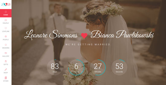 lovebirds-hochzeit-html-vorlage