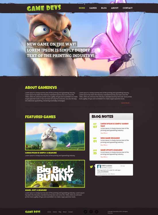 Spieleentwickler-HTML