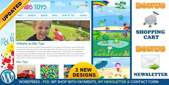 Kinderspielzeug-Shop WordPress