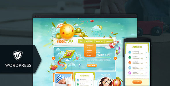 KiddoTurf - WordPress-Theme für Kinder