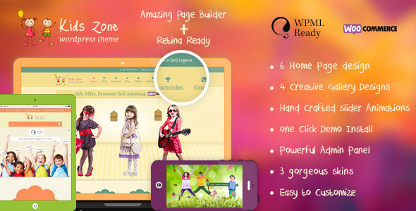 Kinderzone | Kinder & Kinder WordPress-Theme