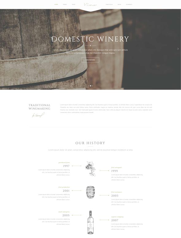 Vino - Une cave raffinée, un bar à vin et un thème de vignoble