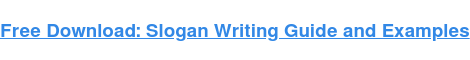 Descarga gratuita: Guía de escritura de lemas y ejemplos
