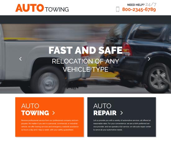 Autoholowanie motyw WordPress