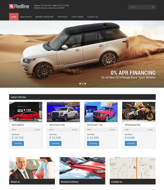 Redline-Car-Dealer-Wordpress-Motyw