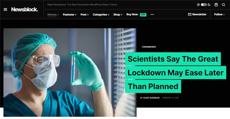 Newsblock WordPress 报纸的最佳主题