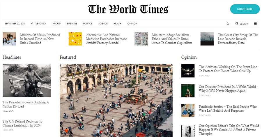 Zeen WordPress 报纸的最佳模板
