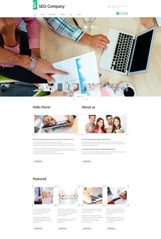 tema wordpress dell'azienda seo