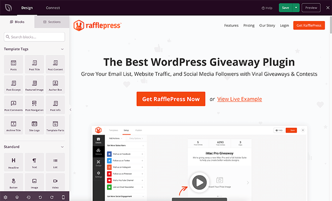 SeedProd 自定義主題生成器 - WPBeginner SeedProd Custom Theme Builder
