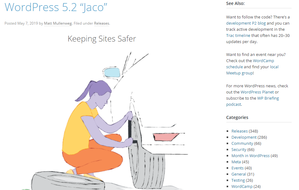 Jaco Pastorius versione 5.2 di WordPress