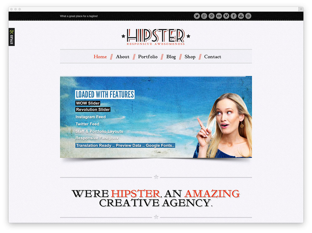 tema eCommerce hipster