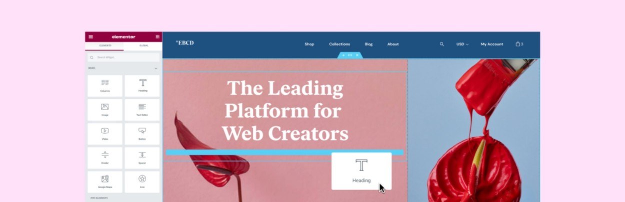 Elementor, en iyi WordPress sayfa oluşturucu eklentisidir