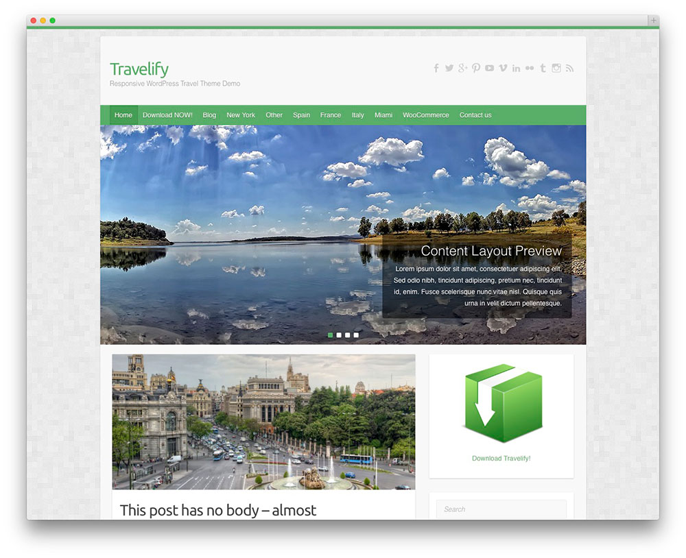 Travelify - 免费旅游主题