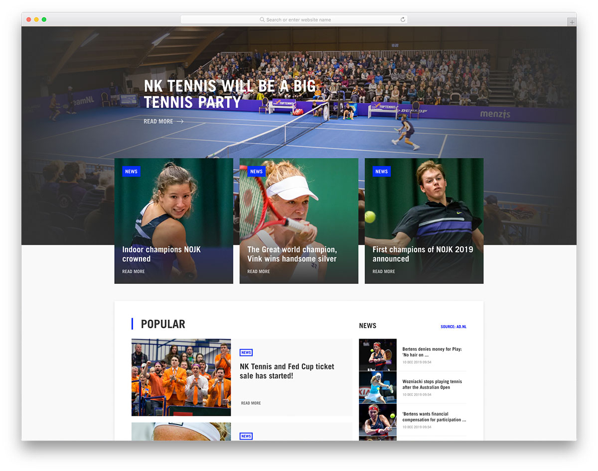 Blogue de tennis