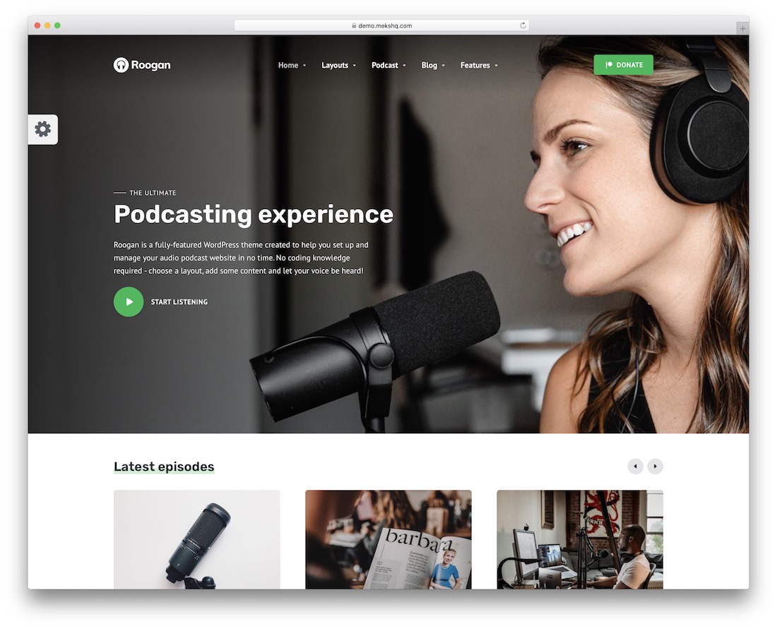 thème de la station de radio roogan wordpress