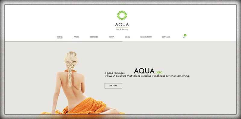 Aqua - Spa ve Güzellik Duyarlı WooCommerce WordPress Teması