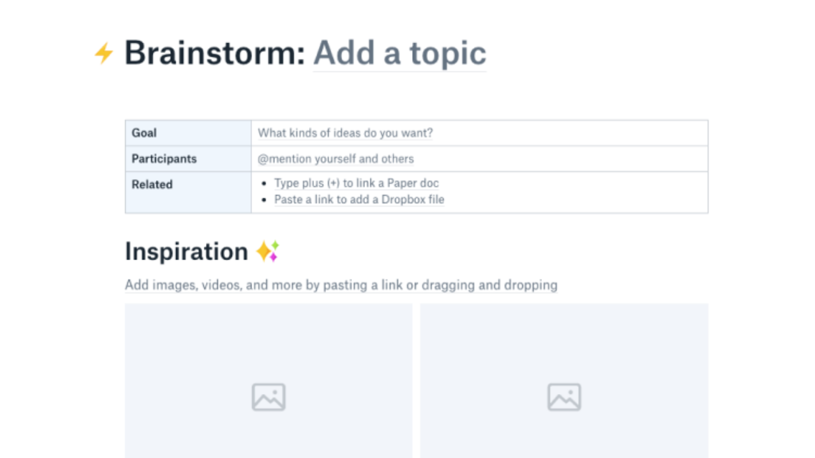 Papel Dropbox em uso