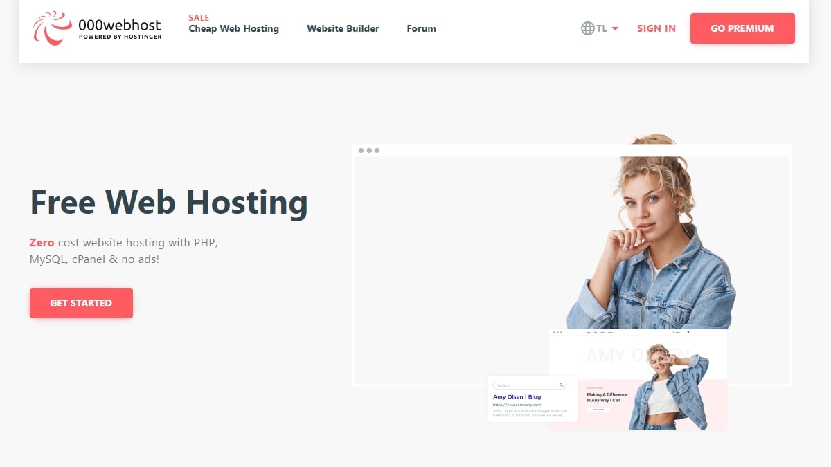 Site Web de 000webhost