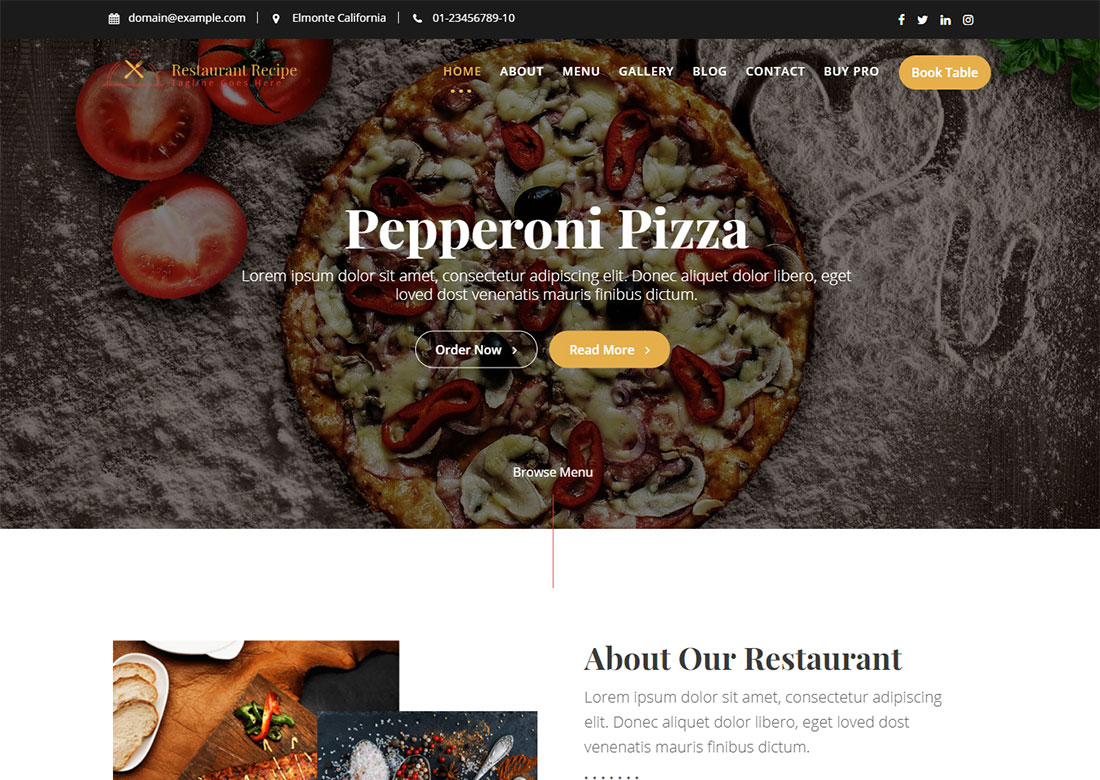 Ricetta ristorante