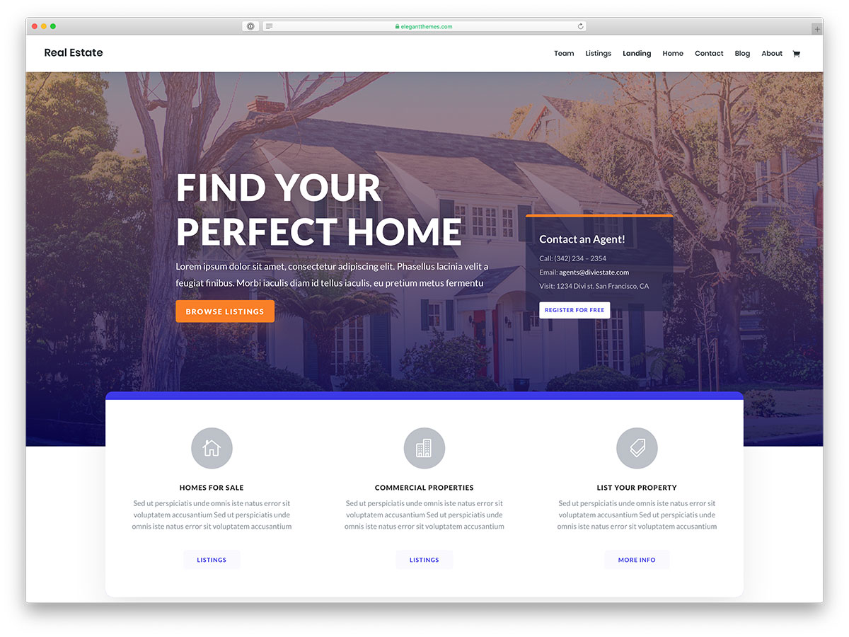Tema WordPress imobiliară