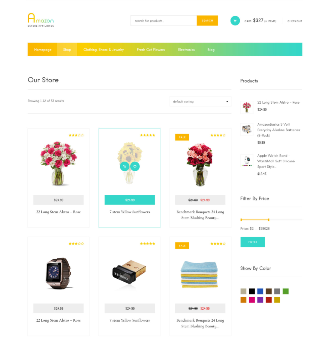 Afiliați Amazon minimalisti WooCommerce