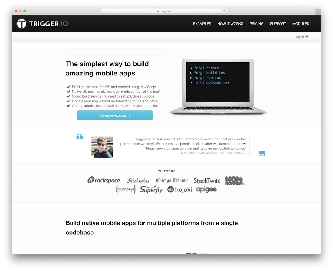 acionar estrutura html5