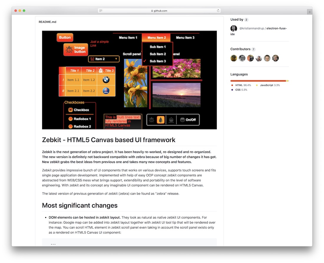 framework zebkit html5