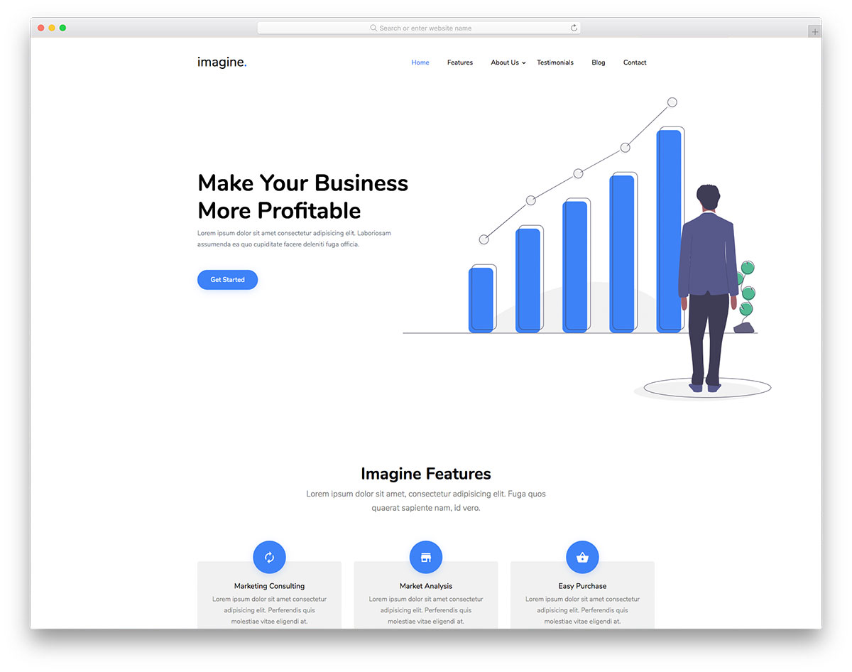 Bayangkan Template Gratis