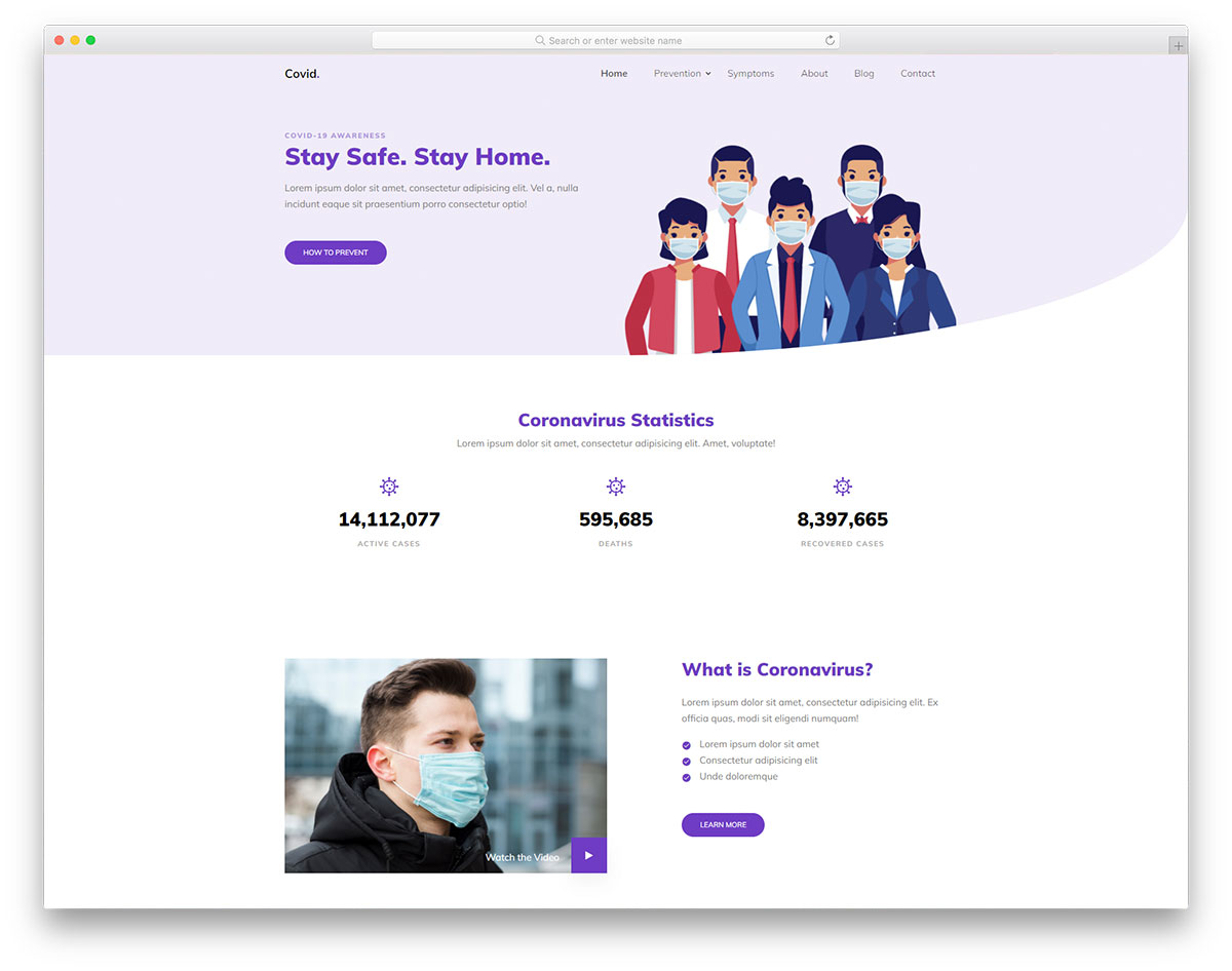 Template Bebas Covid