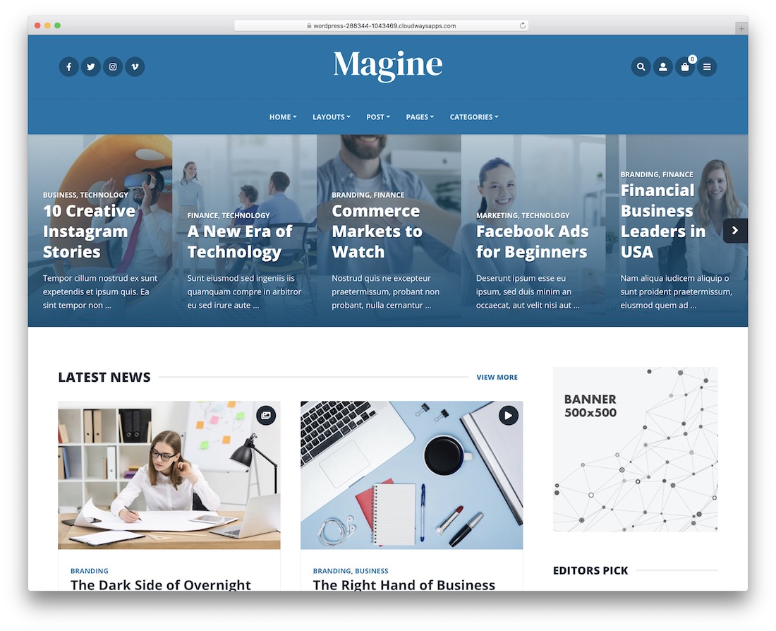 motyw wordpress masonry grid