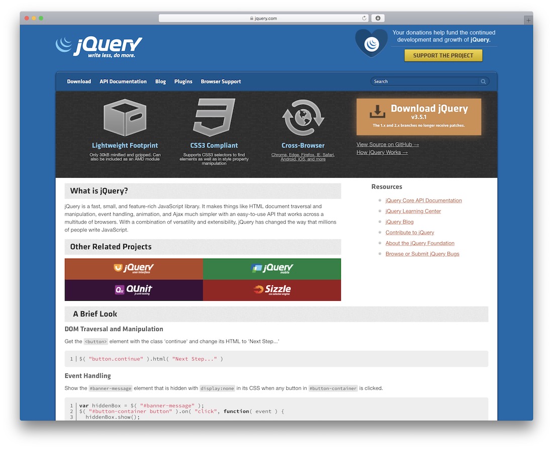 cadru jquery javascript