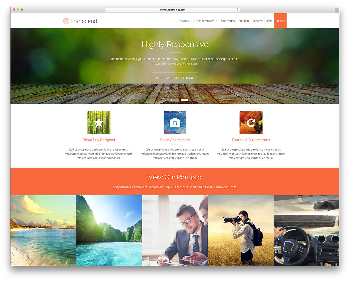 melampaui-bebas-portofolio-wordpress-tema