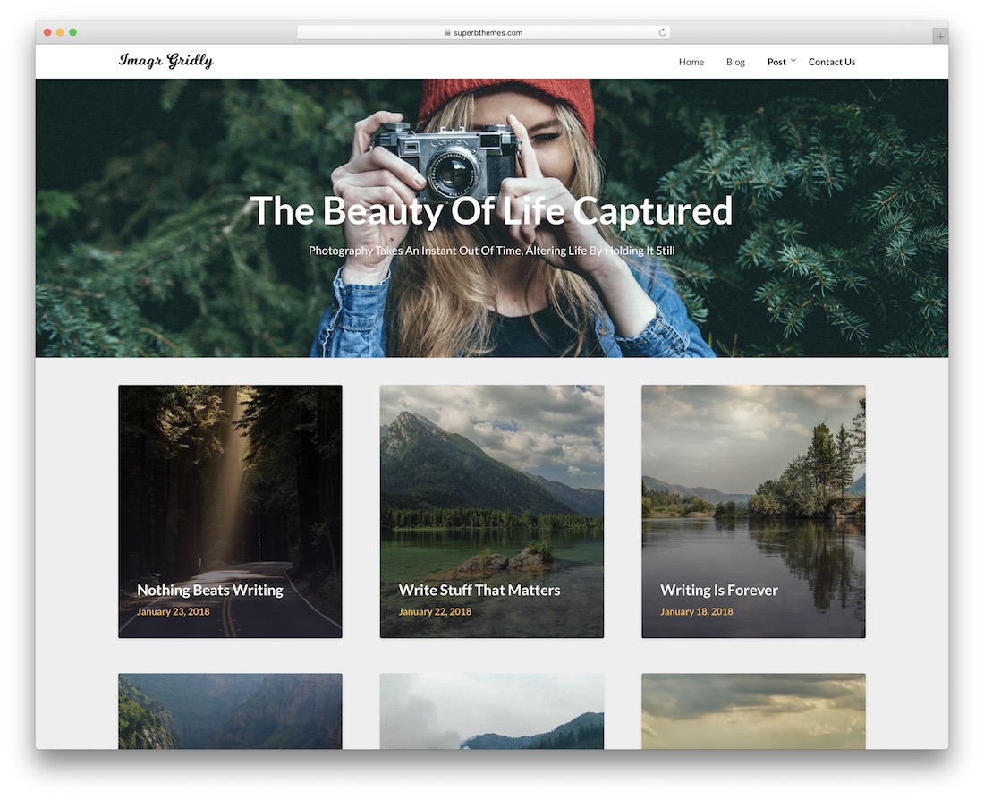 tema wordpress fotografi gridly gratis