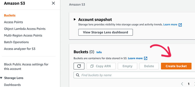 ビデオファイルのバケットを作成する Create bucket for your video files