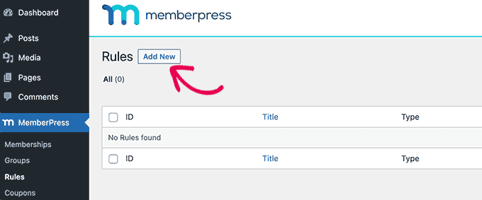新しいルールを追加する Add new rule