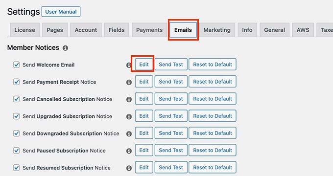 メールを編集する Edit emails