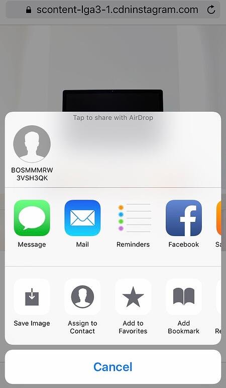 DownloadGramでInstagramに再投稿