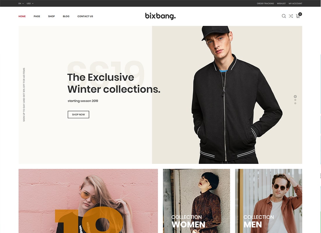 Bixbang-WooCommerceのミニマリストeコマースWordPressテーマ