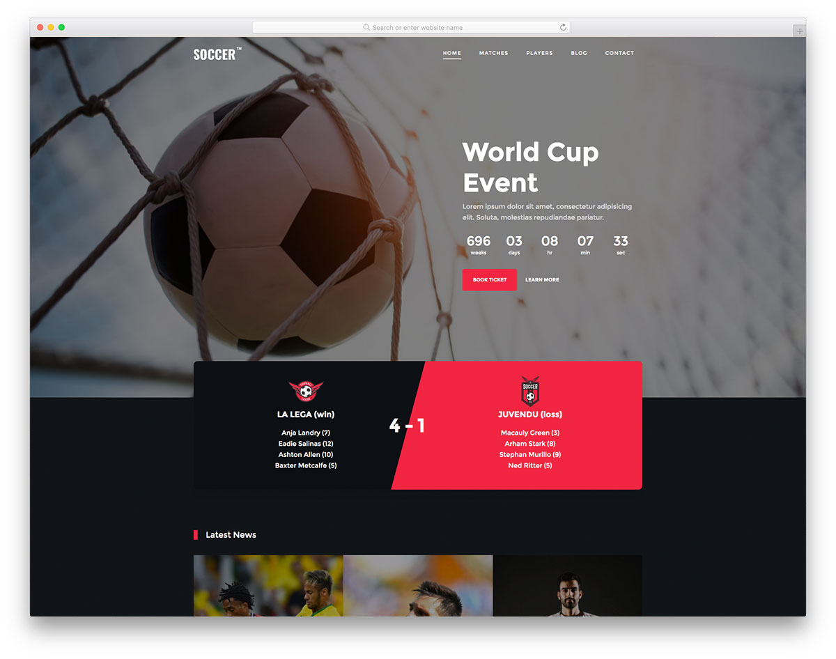 サッカー無料テンプレート