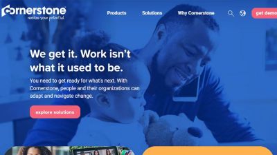 Cornerstone 的网站截图