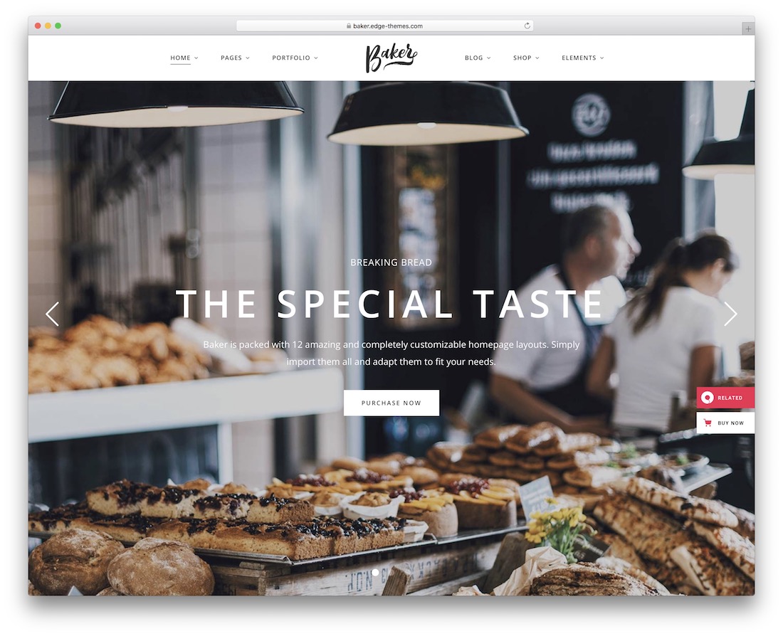fırıncı pasta dükkanları wordpress teması.