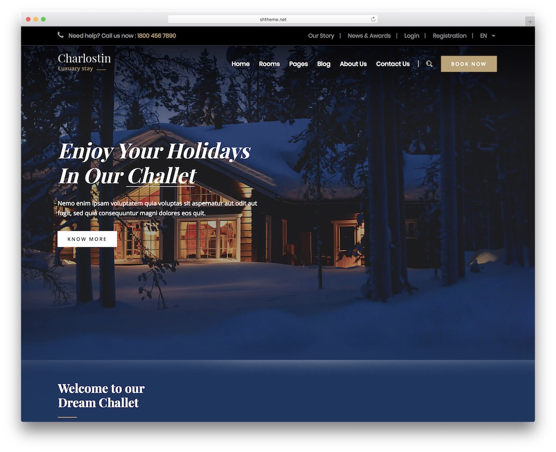 charlosin otel wordpress teması inanılmaz tasarım