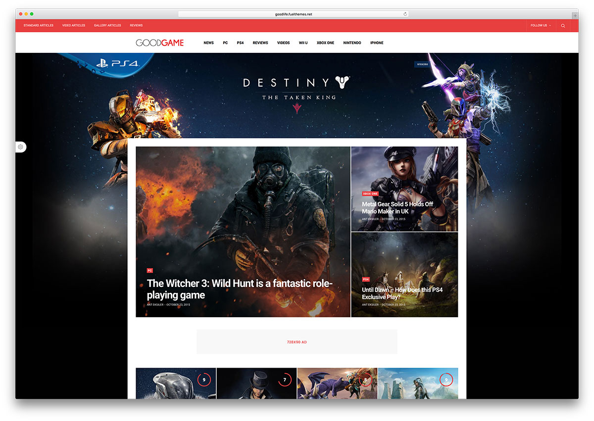 goodlife-creative-gamer-wordpress-tema