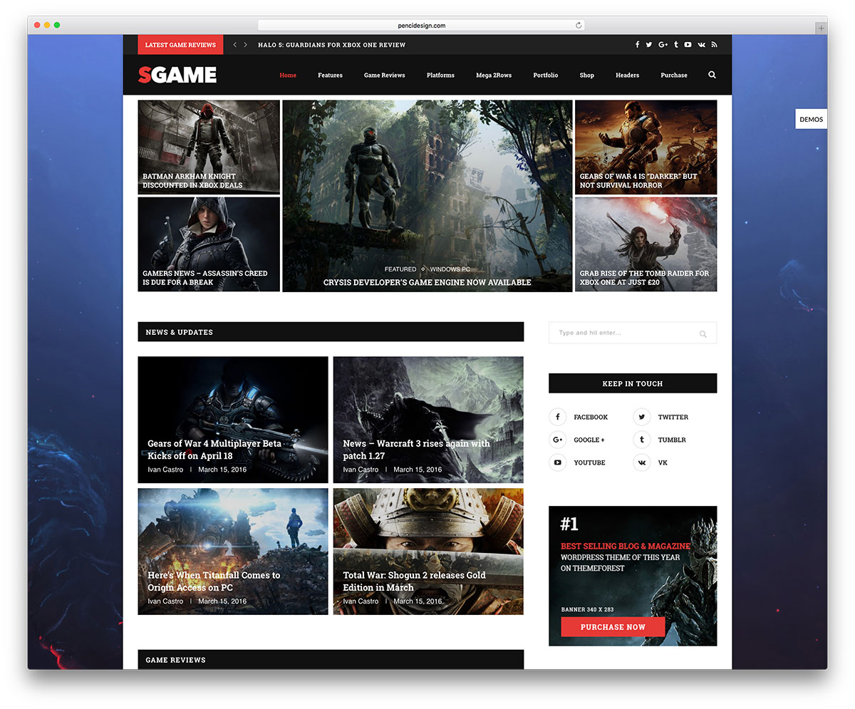soledad-game-magazine-wordpress-sitio-web-tema