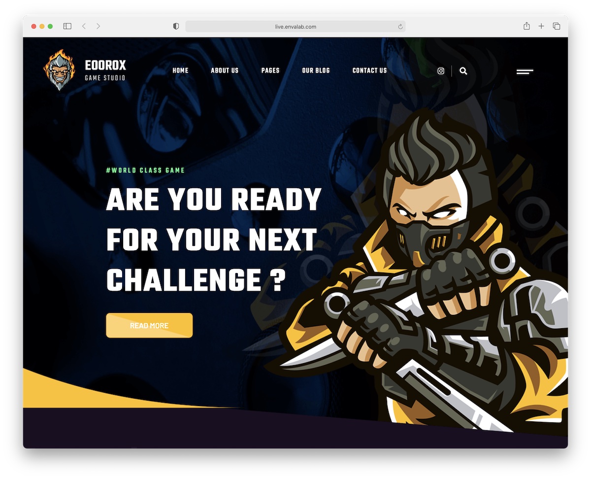 tema de wordpress para juegos eoorox