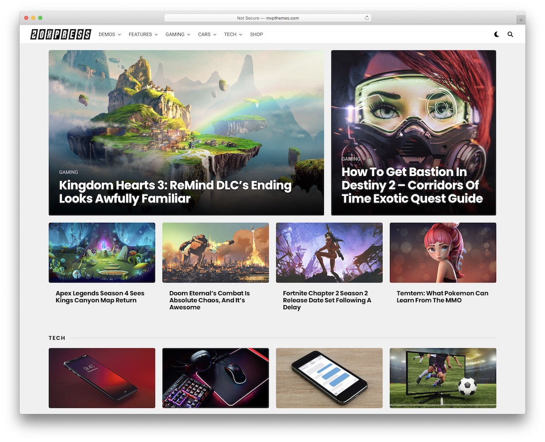 zoxpress juego noticias wordpress tema