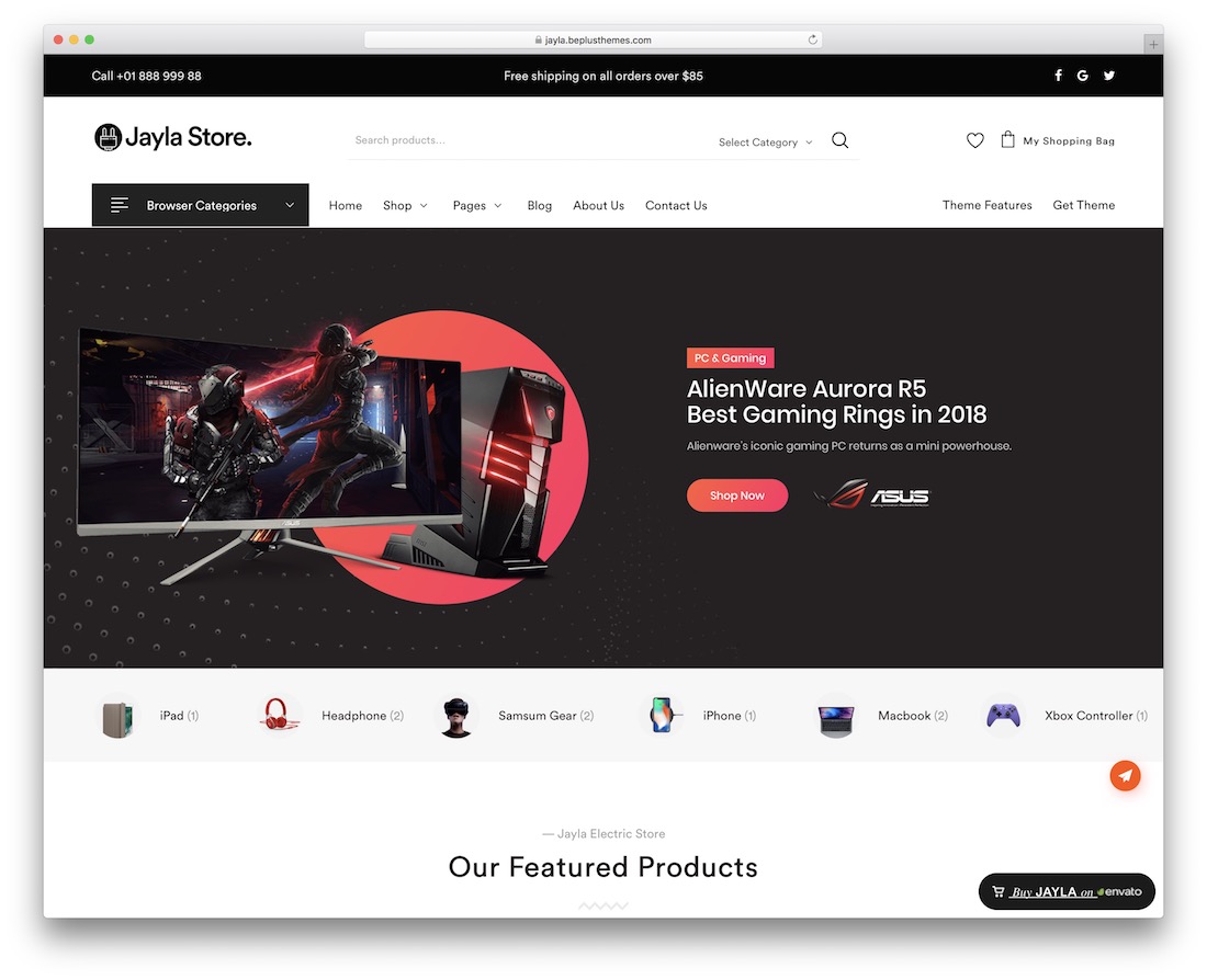 jayla woocommerce WordPress-Theme