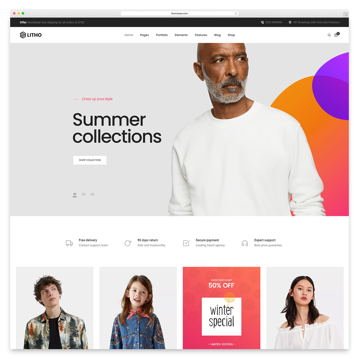 litho woocommerce WordPress-Theme