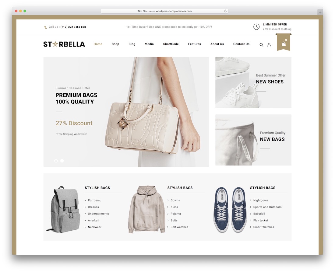Starella WooCommerce WordPress-Theme